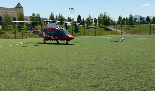 Konya’da zamana karşı yarış: Kalp krizi geçiren hasta için hava ambulansı havalandı!