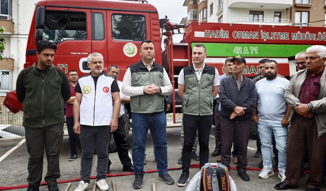 Bozkır’da 150 arıcıya orman yangını eğitimi verildi!