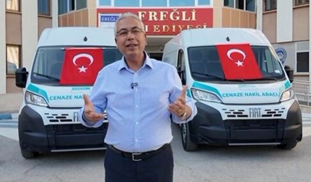Ereğli Belediyesi'nden cenaze hizmetlerinde yeni adım! Araçlar ve taziye çadırları yenilendi