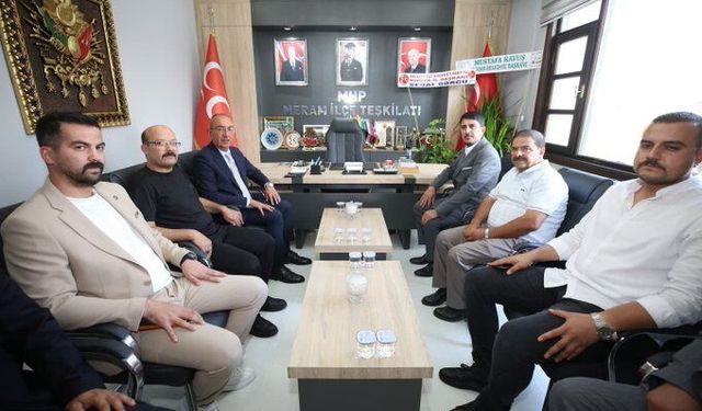 Başkan Kavuş’tan MHP Meram İlçe Teşkilatı’na ziyaret