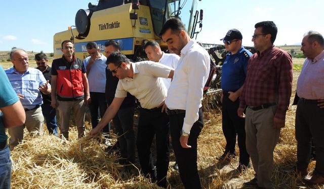 Beyşehir’de hasat kontrolleri yapılıyor