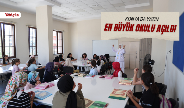 Konya'da yazın en büyük okulu açıldı
