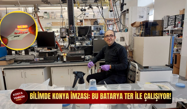 Bilimde Konya imzası: Bu batarya ter ile çalışıyor