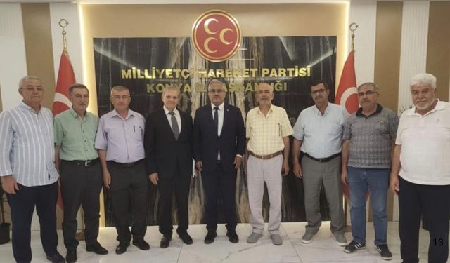 İçeriçumralılardan MHP İl Başkanı Sedat Göncü’ye hayırlı olsun ziyareti!