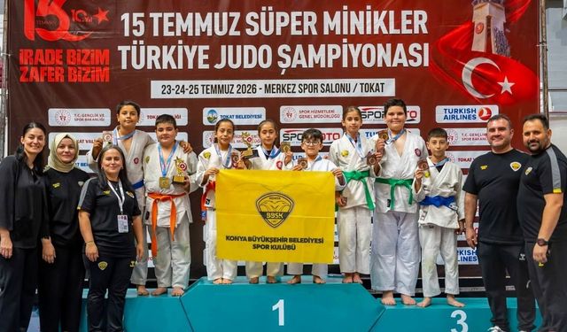 Tokat’ta Konya rüzgarı esti: Minik judoculardan 8 madalyalı dev başarı!
