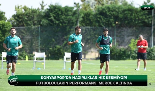 Konyaspor'da yeni sezon öncesi kritik testler! Futbolcuların performansı mercek altında