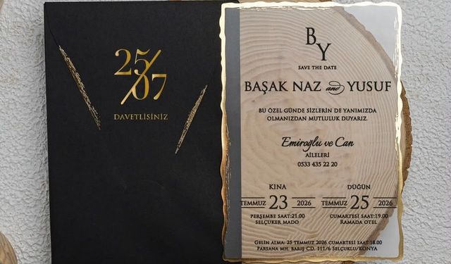 Başak Naz ve Yusuf çiftine bir ömür mutluluklar dileriz!