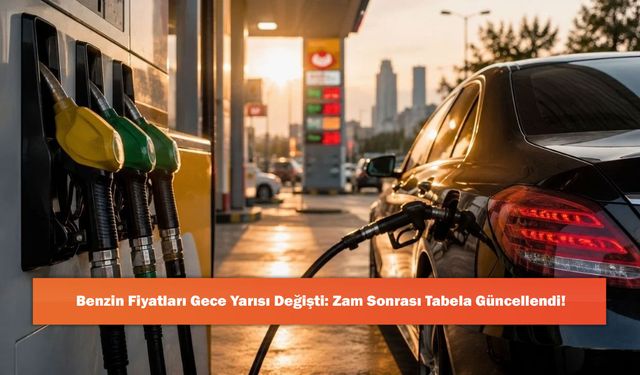 Benzin Fiyatları Gece Yarısı Değişti: Zam Sonrası Tabela Güncellendi!