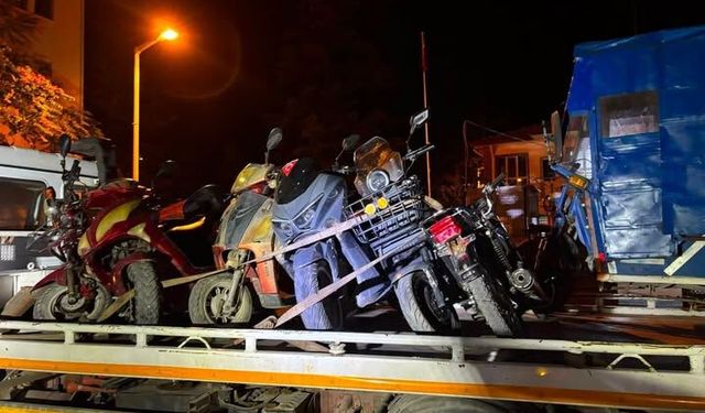 Çumra’da gürültü yapan motosikletlere geçit yok!
