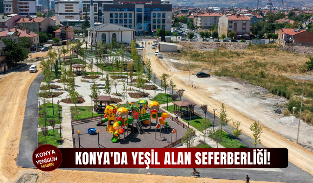 Konya'da yeşil alan seferberliği!
