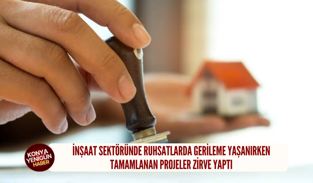 İnşaat sektöründe ruhsatlarda gerileme yaşanırken tamamlanan projeler zirve yaptı