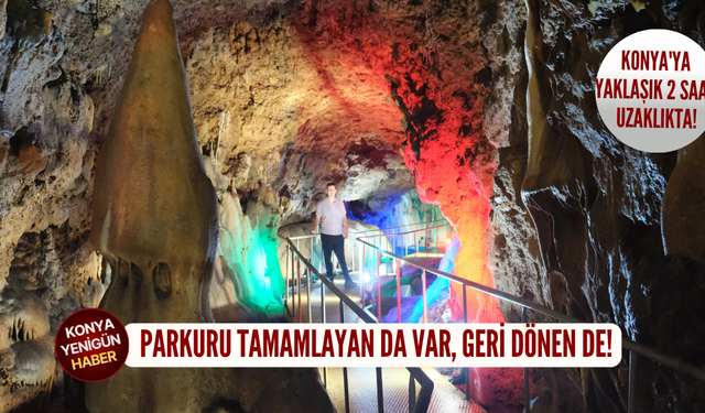Konya'ya yaklaşık 2 saat uzaklıkta! Parkuru tamamlayan da var, geri dönen de!