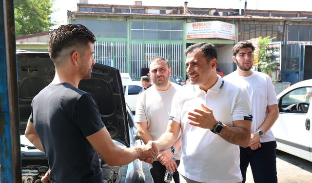 Meram sokaklarında hareketli gün: Başkan Fatih Özgökçen saha temaslarıyla dikkat çekti