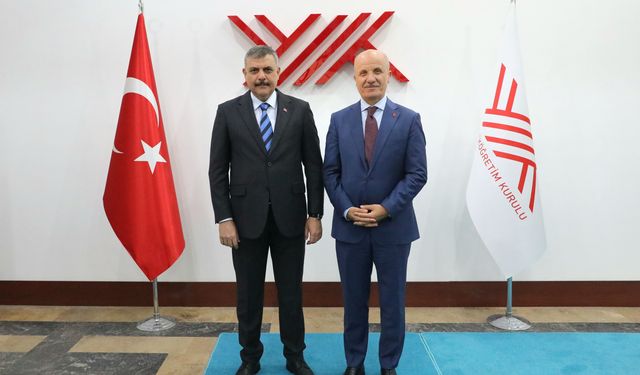 YÖK Başkanı Özvar ile İçişleri Bakanı Çiftçi buluştu!
