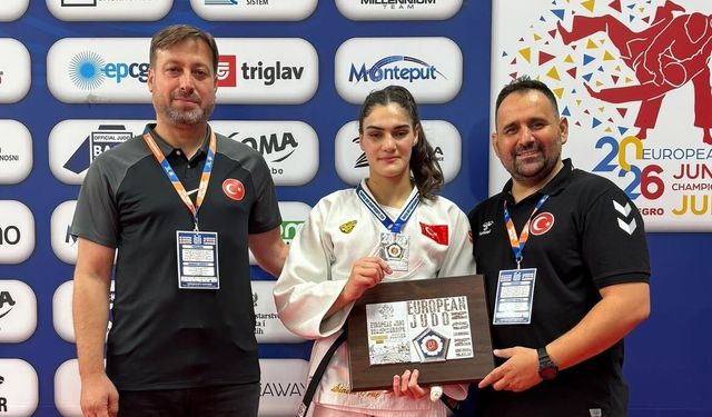 Milli judocumuz Sinem Oruç Avrupa sahnesinde gümüş madalya kazandı!