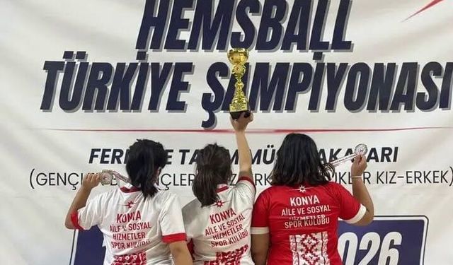 Konyalı sporcular ilk kez katıldıkları şampiyonayı altüst ettiler!