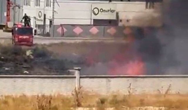 Karapınar'da korkutan yangını itfaiye büyümeden söndürdü!