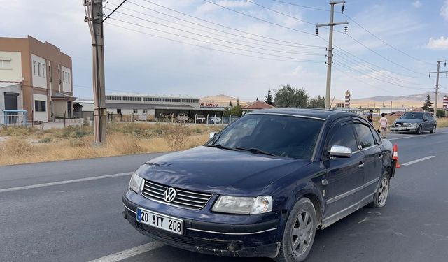 Kaza böyle ucuz atlatıldı: Otomobiller çarpıştı…