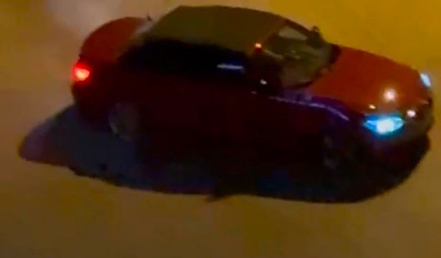Yaptığı driftle çevreyi rahatsız etti! Faturası ağır oldu...