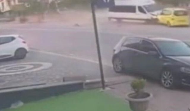 Yokuş aşağı inen minibüsün freni patladı! Sonra olanlar oldu…