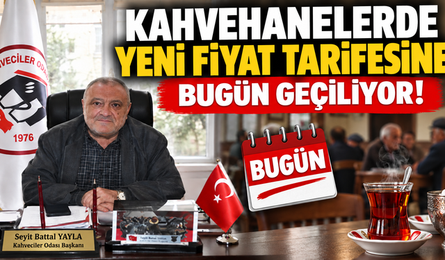 Akşehir’de kahvehanelerde yeni tarifeli dönem başladı!