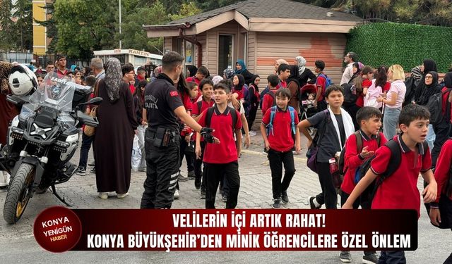 Konya Büyükşehir’den minik öğrencilere özel önlem