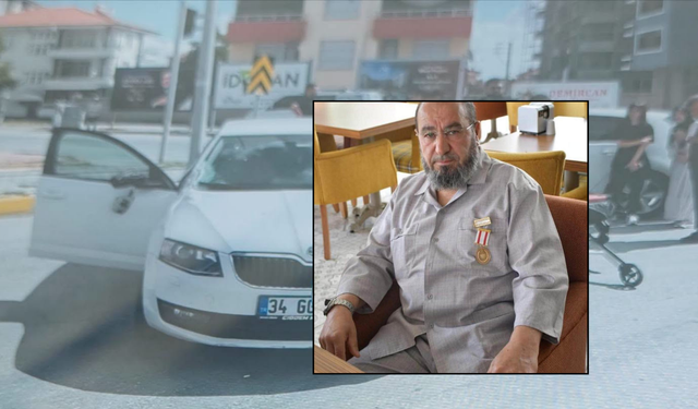 Konya'da trafik kazasında gaziye araba çarptı