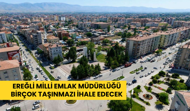 Ereğli Milli Emlak Müdürlüğü birçok taşınmazı ihale edecek