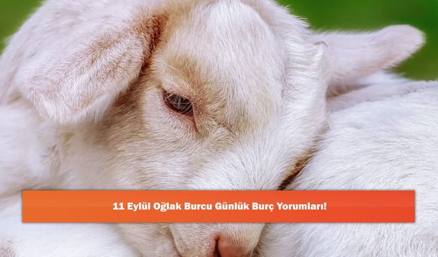 11 Eylül Oğlak Burcu Günlük Burç Yorumları!