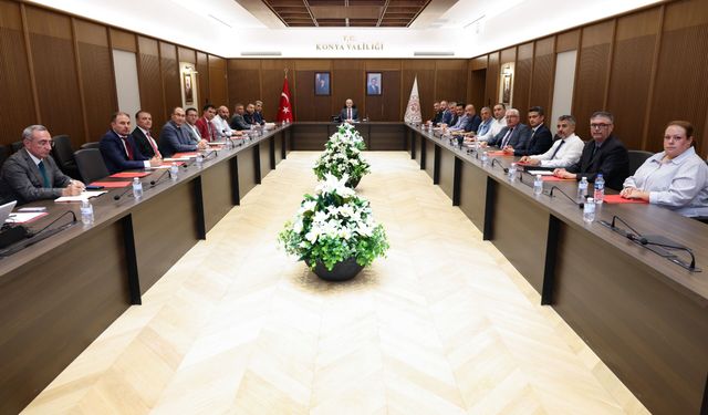 Konya turizmi için Vali İbrahim Akın başkanlığında toplandılar!
