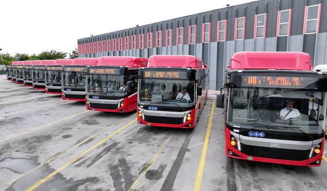 Konya toplu ulaşımına 10 yeni çevreci otobüs!