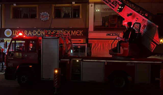 İş yerinde korkutan yangın! Her yeri dumanlar sardı…