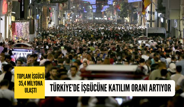 İşgücüne katılım artıyor: Eylül ayında toplam işgücü 35,4 milyon insana ulaştı!