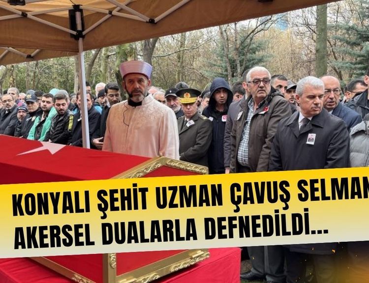 Konyalı şehit dualarla defnedildi