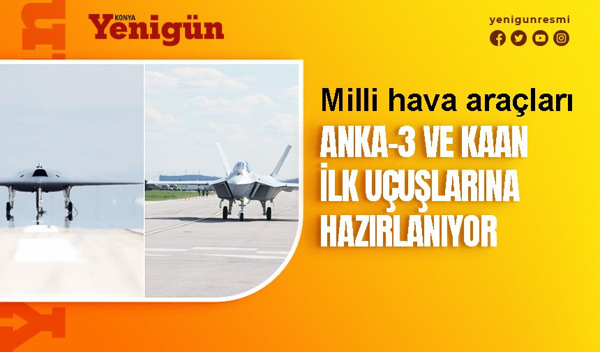 Milli savaş uçakları uçuşa hazırlanıyor