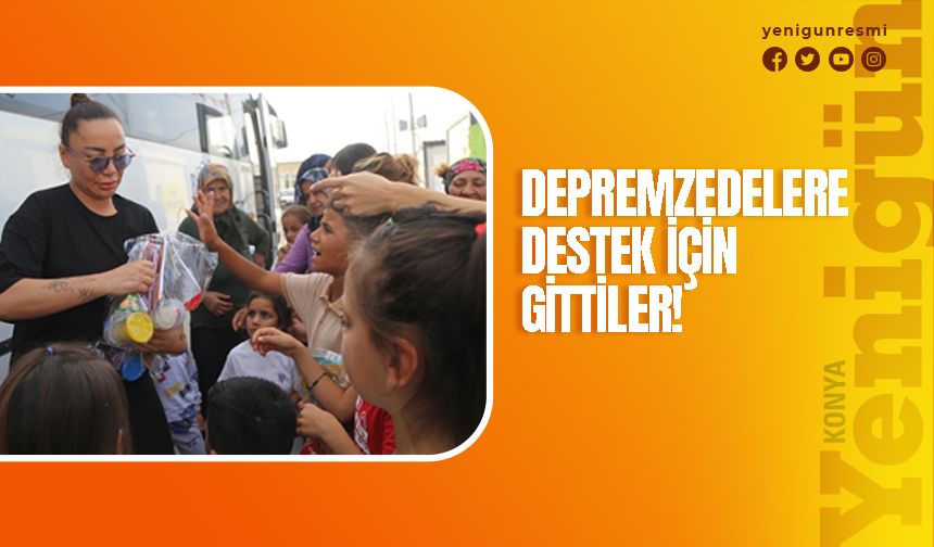 Ünlüler afet bölgesinde!