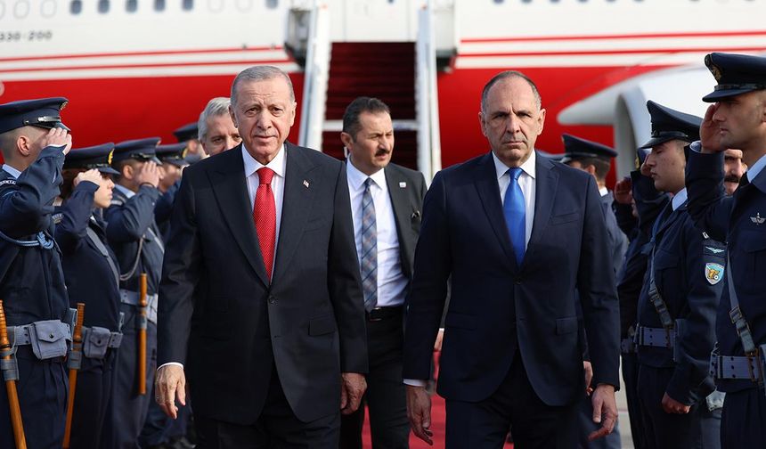 Cumhurbaşkanı Erdoğan, Atina'da