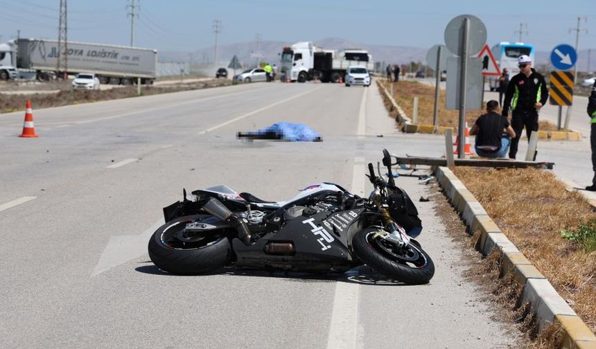 Konya'da feci kaza! Motosiklet sürücüsü hayatını kaybetti