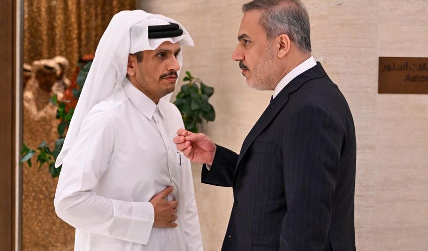 Bakan Fidan Katarlı mevkidaşı Al Sani ile görüştü