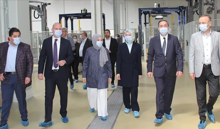 AK Parti heyeti, Beypazarı Doğal Maden Suyu Tesislerinde incelemede bulundu