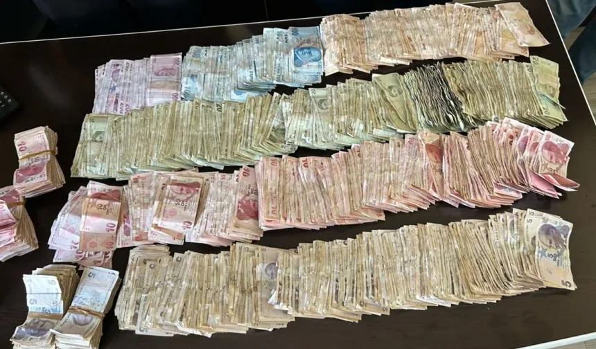 Dilencinin üzerinden 45 bin 600 lira ele geçirildi