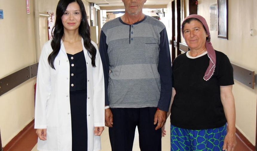 Felçli geldiği hastaneden yürüyerek çıktı