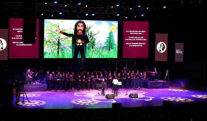 Konya'da binlerce kişi Barış Manço şarkıları için bir araya geldi