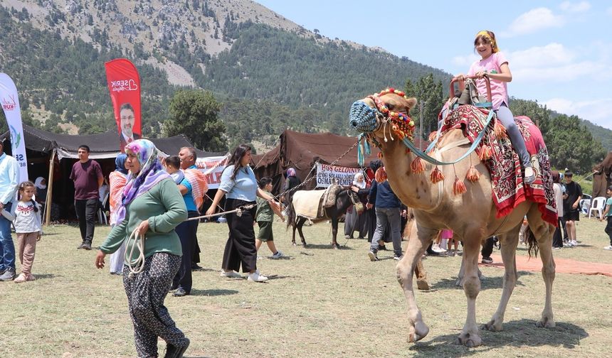 Konya'nın gölüyle ünlü ilçesinde yörük şöleni