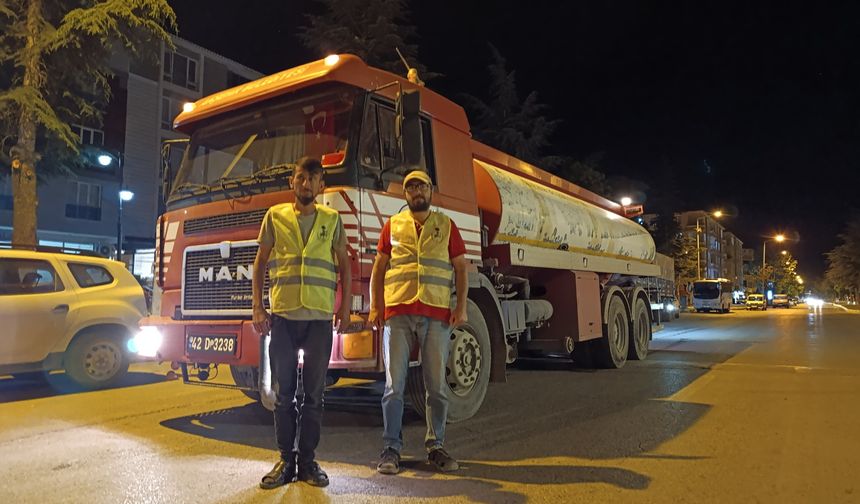 Hatay'daki yangına Konya'dan destek