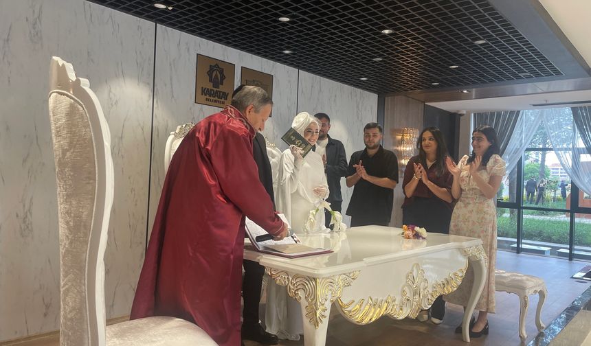 Konyalı çiftler nikah salonlarına akın etti!