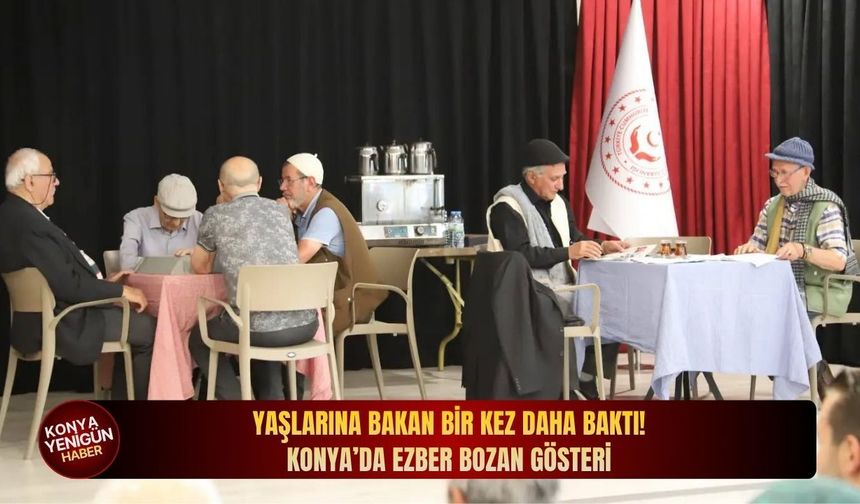 Yaşlarına bakan bir kez daha baktı! Konya’da ezber bozan gösteri