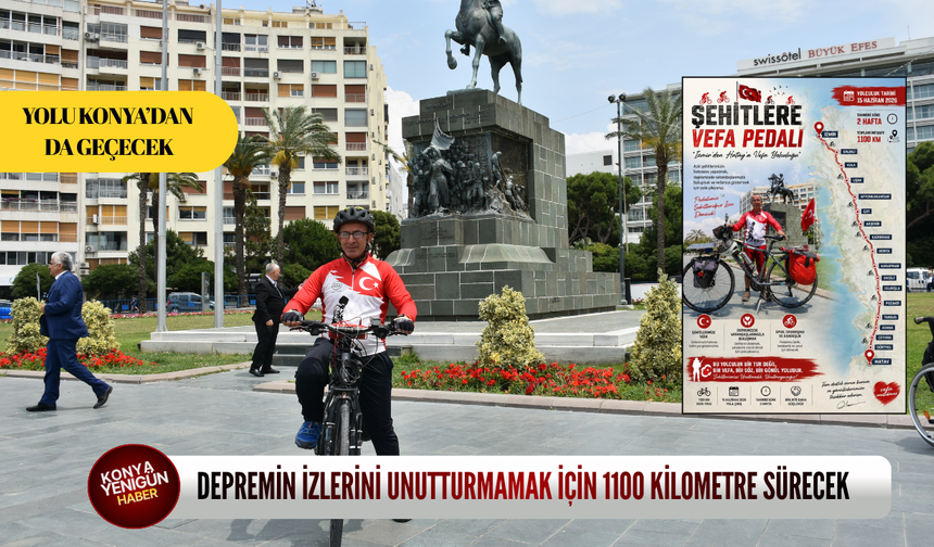 Depremin izlerini unutturmamak için 1100 kilometre sürecek