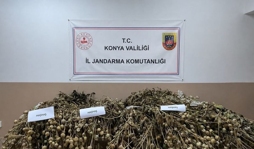 Konya’da 15 günlük takip kilolarca uyuşturucu maddeyi ortaya çıkardı