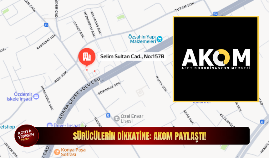 Sürücülerin Dikkatine: AKOM paylaştı!